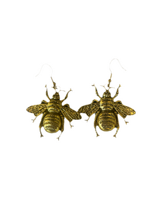 Bee Hook Earrings Gold