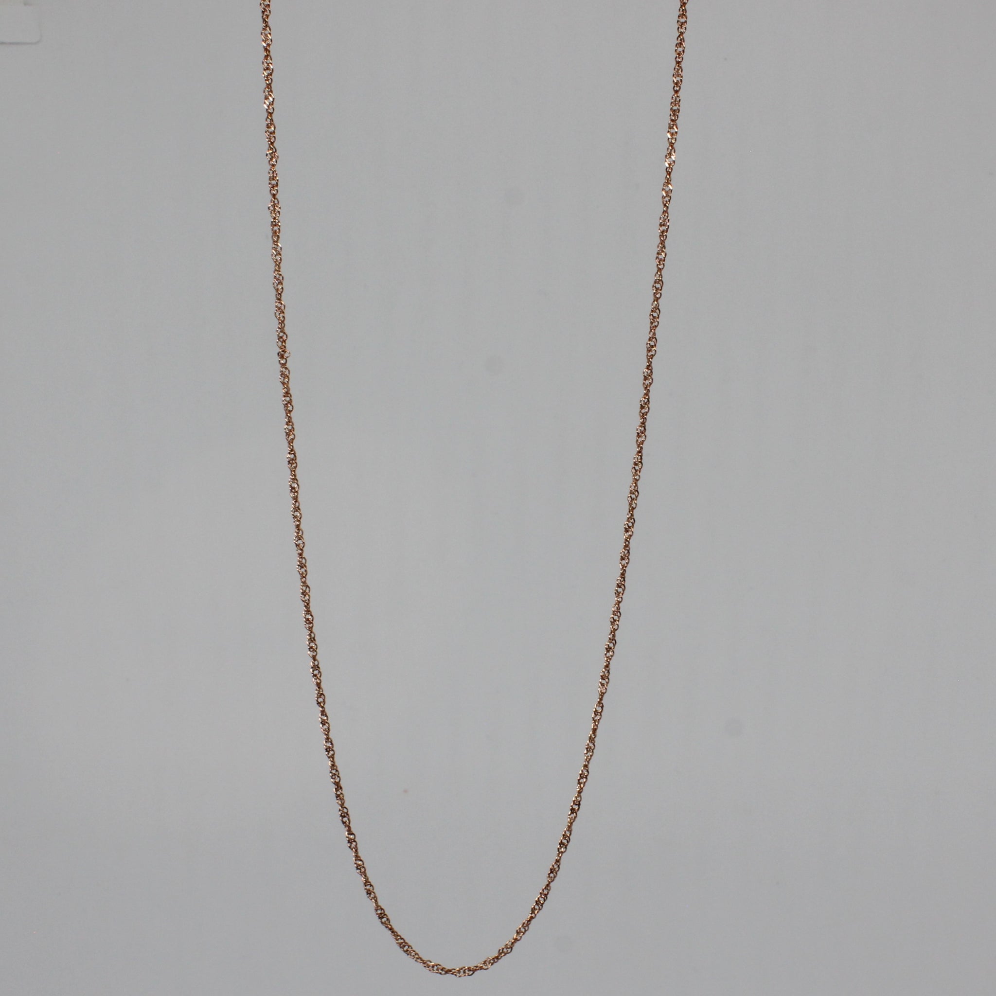 Stainless Steel Twisted Chain Rose Gold