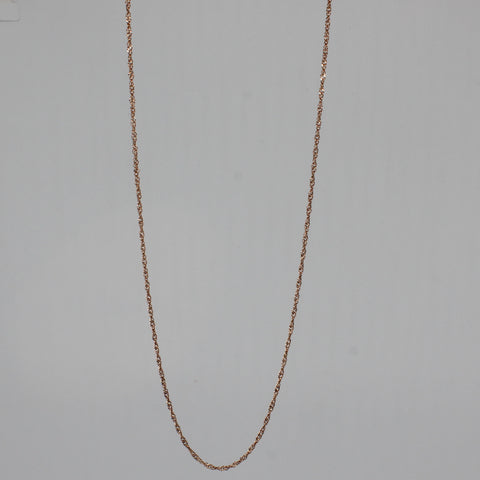 Stainless Steel Twisted Chain Rose Gold
