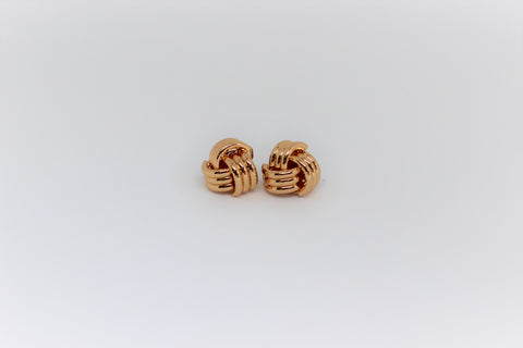 Knot Clip On Earrings Gold